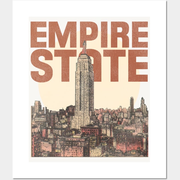 Empire State Wall Art by darklordpug